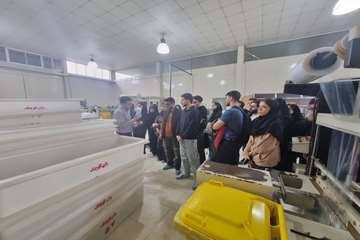 بازدید دانشجویان ورودی 1403 از گروه تولیدی صامت تک خزر (نیوساد)